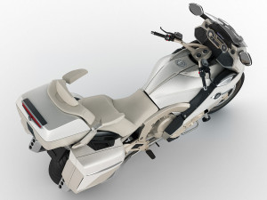 generic touristic motorcycle Model 3D