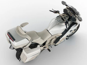 generic touristic motorcycle 3D Model