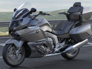 generic touristic motorcycle Model 3D