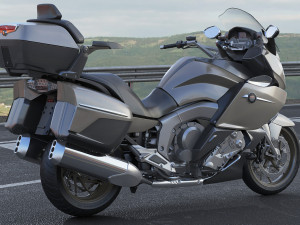 generic touristic motorcycle Model 3D