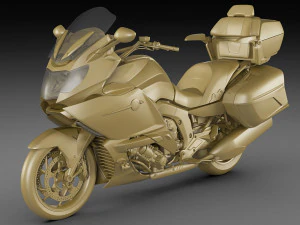 generic touristic motorcycle 3D Model