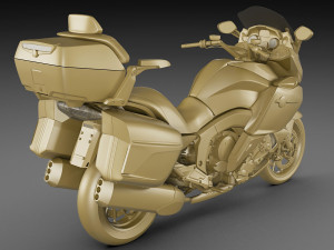 generic touristic motorcycle Model 3D