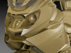 generic touristic motorcycle Model 3D