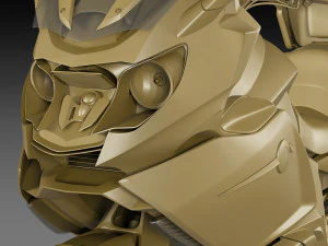 generic touristic motorcycle 3D Model