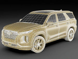 hyundai palisade 2020 3D Model