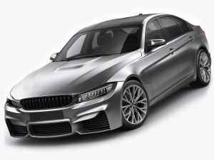 generic sport sedan 3D 모델