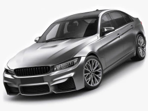 generische Sportlimousine 3D Modell