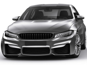 generic sport sedan Modelo 3D