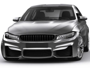 generic sport sedan 3D Model
