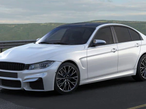 generic sport sedan 3D Model