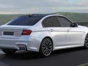 generic sport sedan Modelo 3D