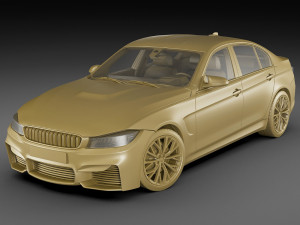 generic sport sedan Modelo 3D