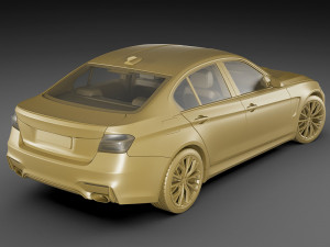 generic sport sedan Modelo 3D