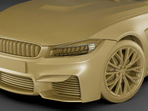 generic sport sedan 3D Model