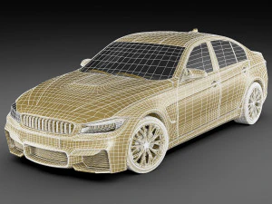 generic sport sedan 3D Model