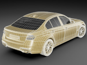 generic sport sedan Modelo 3D