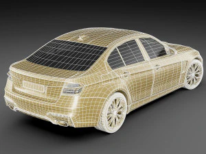 generic sport sedan 3D Model