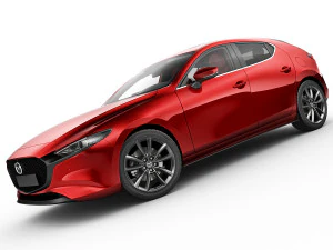 mazda 3 hatchback 2019 3D Model