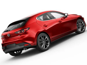 mazda 3 hatchback 2019 3D Model