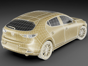 mazda 3 hatchback 2019 Model 3D
