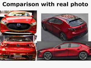 mazda 3 hatchback 2019 Model 3D