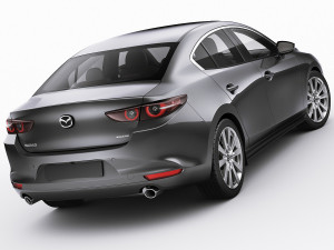 mazda 3 sedan 2020 Modelo 3D