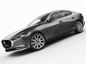 mazda 3 sedan 2020 Modelo 3D