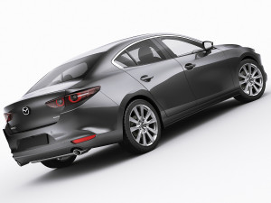 mazda 3 sedan 2020 Modelo 3D