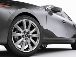 mazda 3 sedan 2020 Modelo 3D