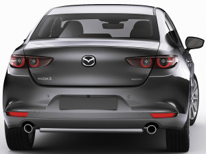 mazda 3 sedan 2020 Modelo 3D