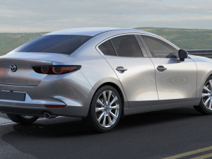 mazda 3 sedan 2020 Modelo 3D