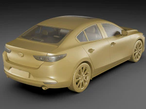 mazda 3 sedan 2020 3D Model