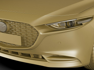 mazda 3 sedan 2020 Modelo 3D