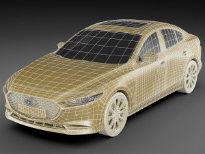 mazda 3 sedan 2020 Modelo 3D