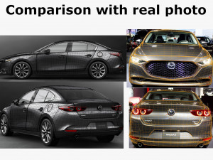 mazda 3 sedan 2020 Modelo 3D