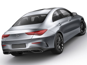 mercedes cla 2020 amg package 3D Model