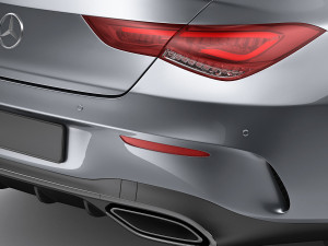 mercedes cla 2020 amg package 3D Model