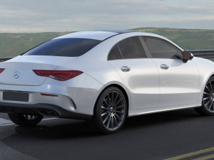 mercedes cla 2020 amg package 3D Model