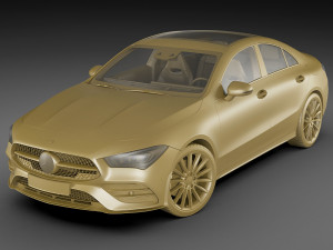 mercedes cla 2020 amg package 3D Model