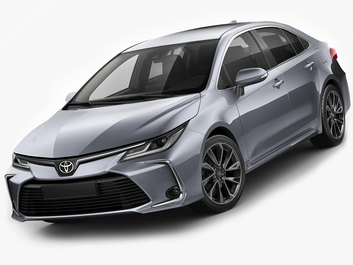toyota corolla sedan eu 2019 3D Model .c4d .max .obj .3ds .fbx .stl .blend