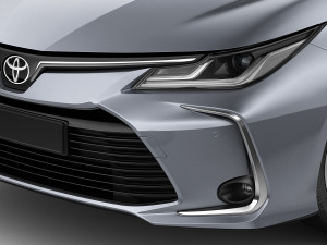 toyota corolla sedan eu 2019 3D Модель