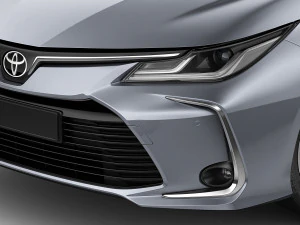 toyota corolla sedan eu 2019 3D Model