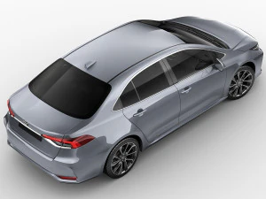 toyota corolla sedan eu 2019 3D Model