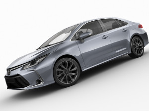 toyota corolla sedan eu 2019 3D Модель
