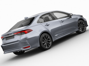 toyota corolla sedan eu 2019 3D Модель