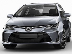 toyota corolla sedan eu 2019 3D Модель