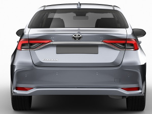 toyota corolla sedan eu 2019 3D Модель