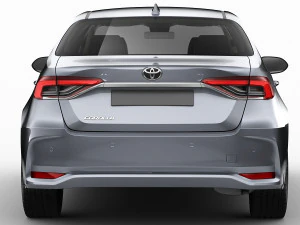 toyota corolla sedan eu 2019 3D Model