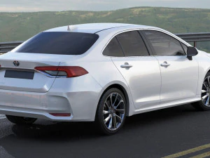 toyota corolla sedan eu 2019 3D Model