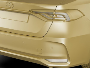 toyota corolla sedan eu 2019 3D Модель